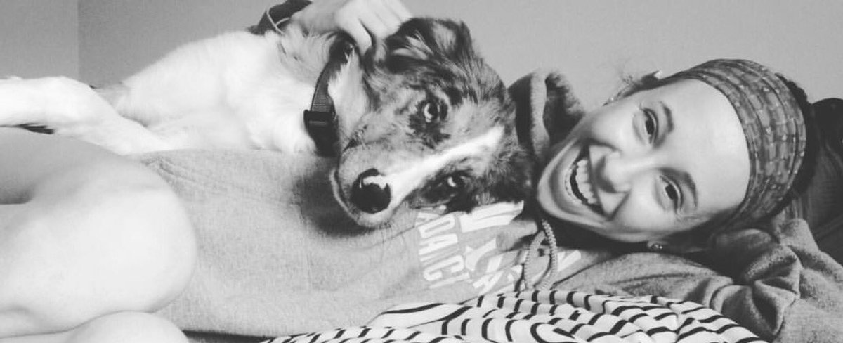 When your dog is low key an editorial model @khuffman7