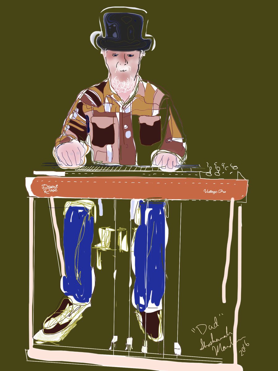 ShoshanahMarohn's tweet photo. Digital #portrait of my dad @b0blee playing #pedal steel
#art
#music
#CreativityRunsInTheFamily
#theLeesRock https://t.co/WiEC7Wouqr