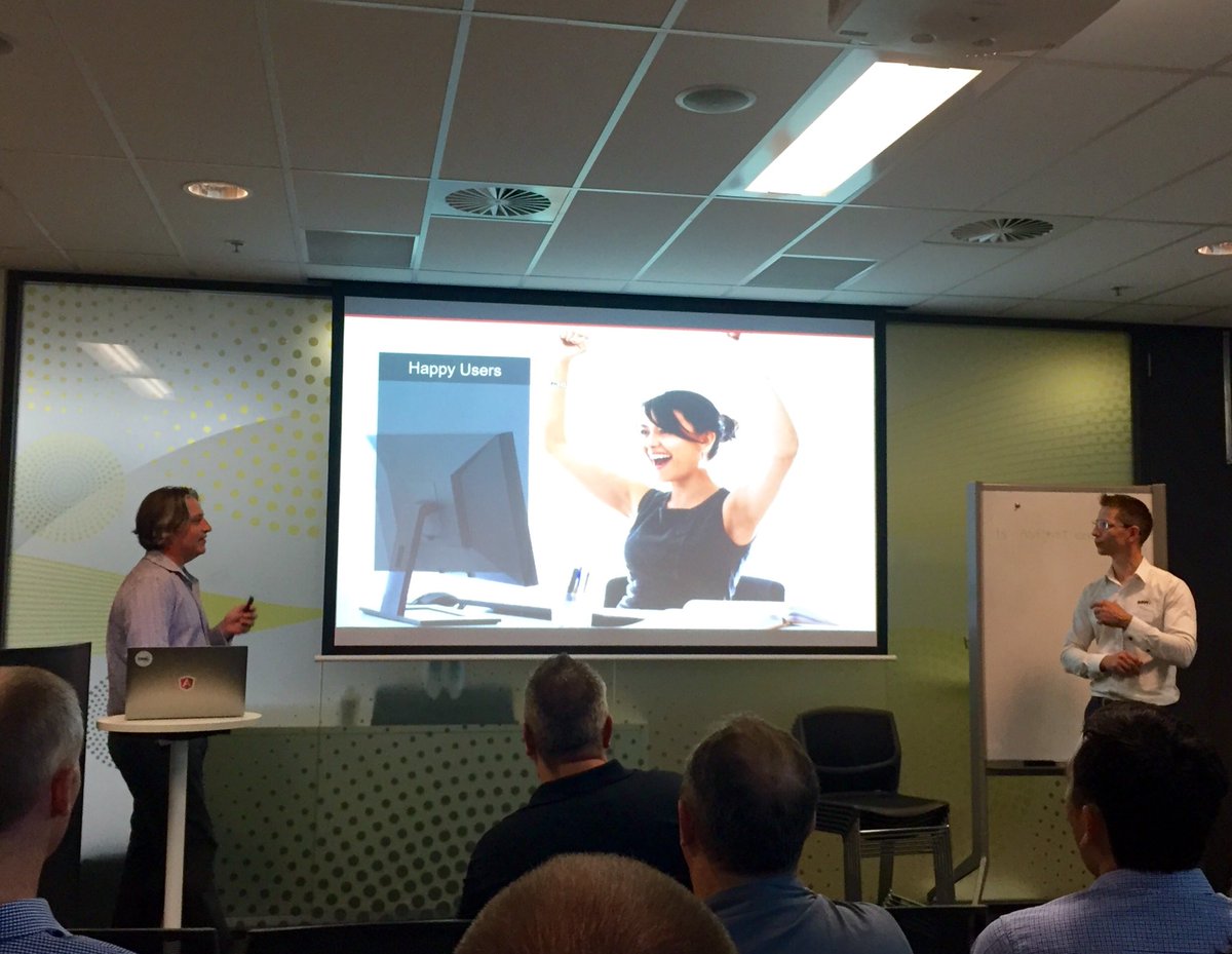 ChrisBriggsy's tweet image. .@dunchunter &amp;amp; @adamstephensen are talking all things #angular2 &amp;amp; #aspcore at the #AngularSuperPowers tour Brisbane!