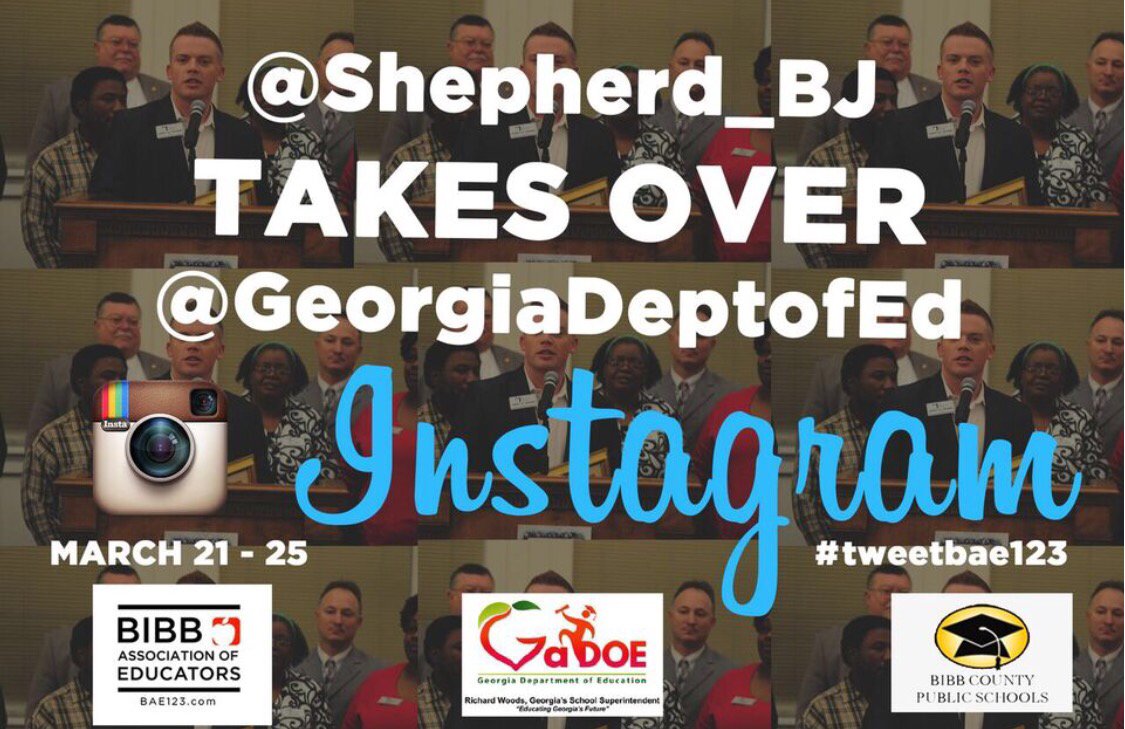 tweetbae123's tweet photo. @shepherd_bj #teachertakeover @gadeptofed starts tomorrow! #tweetbae123 #bibbschools #bibb3rdgrade #GAE #NEA https://t.co/phhgdbifDZ