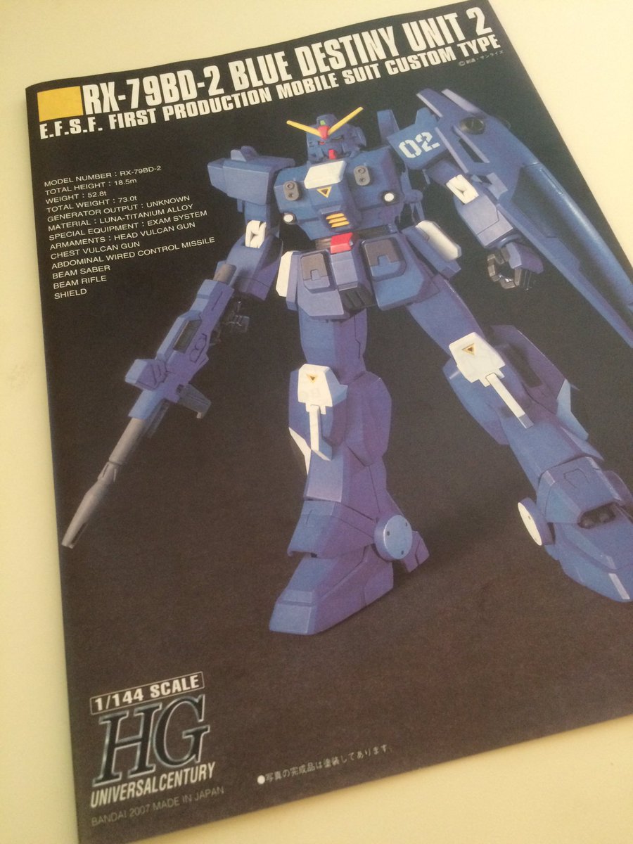 ガンプラ Hgucブルーディスティニー2号機制作まとめ Togetter