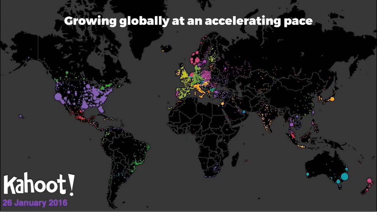 johanbrand's tweet photo. #kahoot is now a global community that's growing rapidly, with close to 10 million game creators @GetKahoot https://t.co/0jlSR8booj