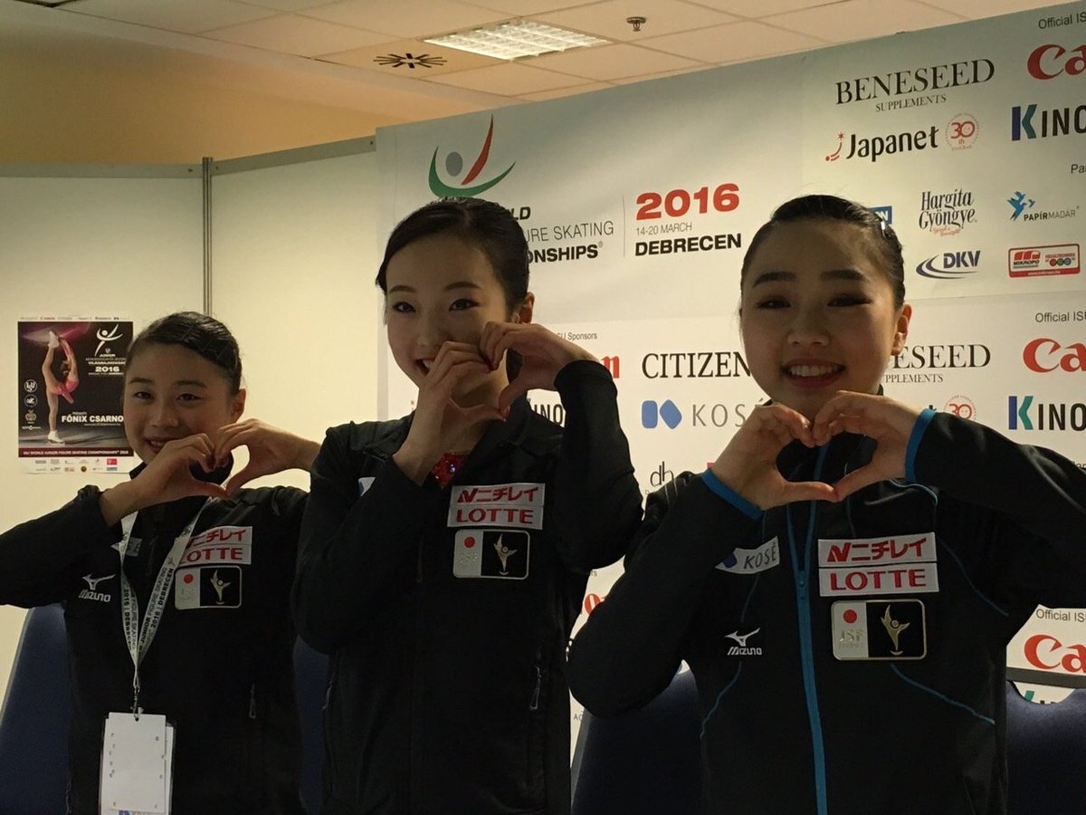 白岩優奈 応援アカウント かわいい写真があがっています 真凜ちゃんと優奈ちゃん ジュニア一年目って信じられません おそロシアとよく言われますが 日本も恐ろしい存在となってくるでしょう 世界ジュニア 白岩優奈 樋口新葉 本田真凜