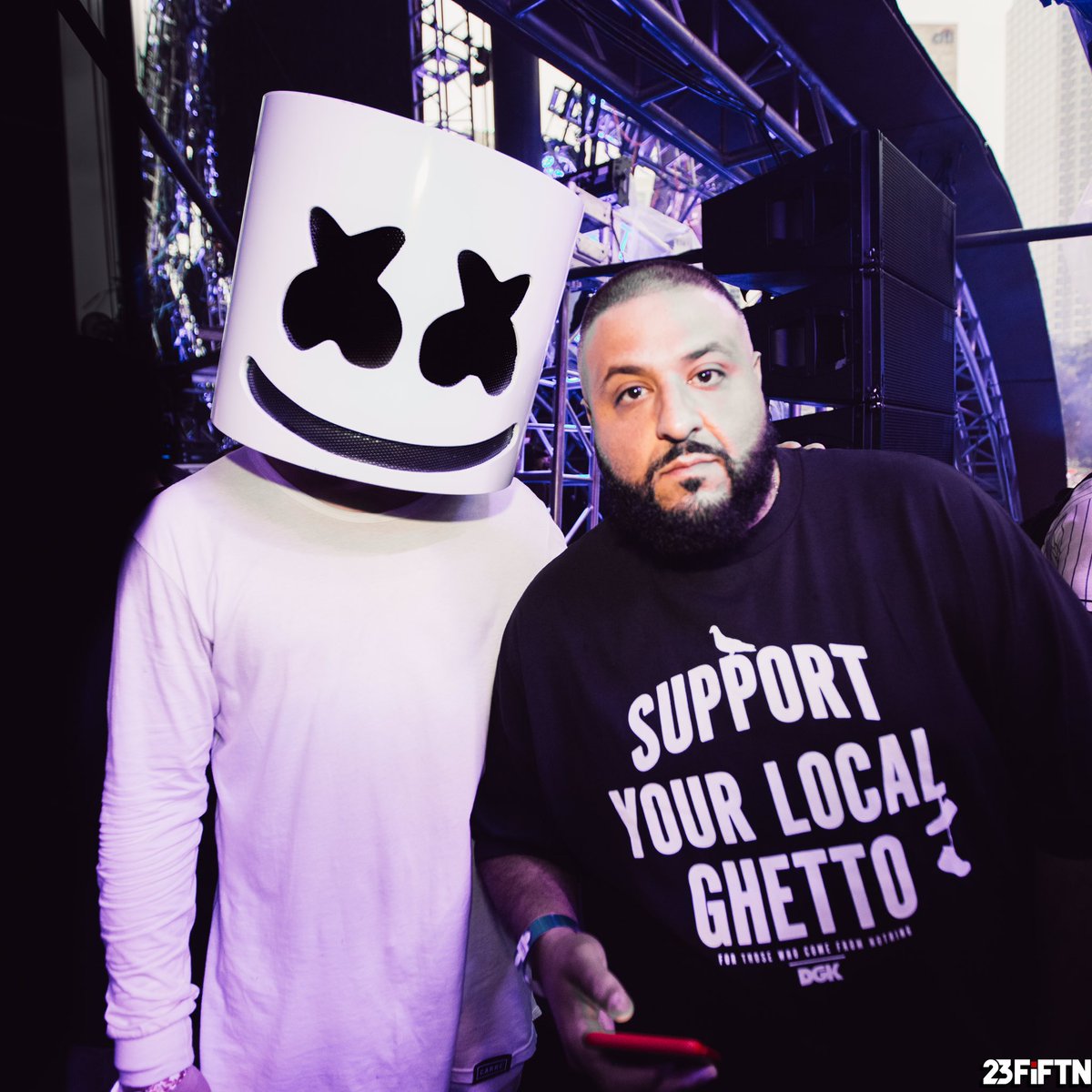 marshmello's tweet photo. They don't want you to play @ultra with @djkhaled 🔑 https://t.co/vrvHzR8Oky