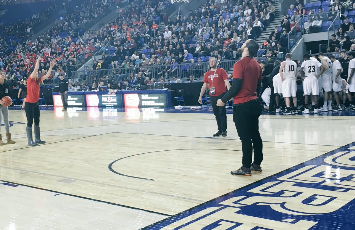 ubctbirds's tweet image. We&apos;re giving away $10,000 if someone can hit a half court shot! Stay tuned! #CISFinal8