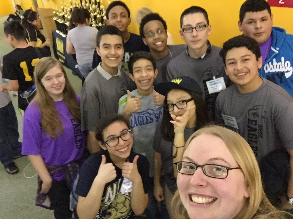 MissHoth's tweet photo. 8th grade supporting their peers at the #seaperch competition yesterday! 1 happy teacher #nmsascience #nmsafamily https://t.co/Ficty9kgze