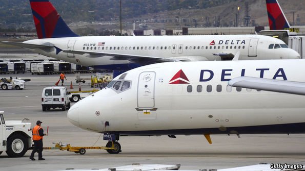 TheEconomist's tweet image. America's airlines are introducing a class below economy econ.st/1RTJaus