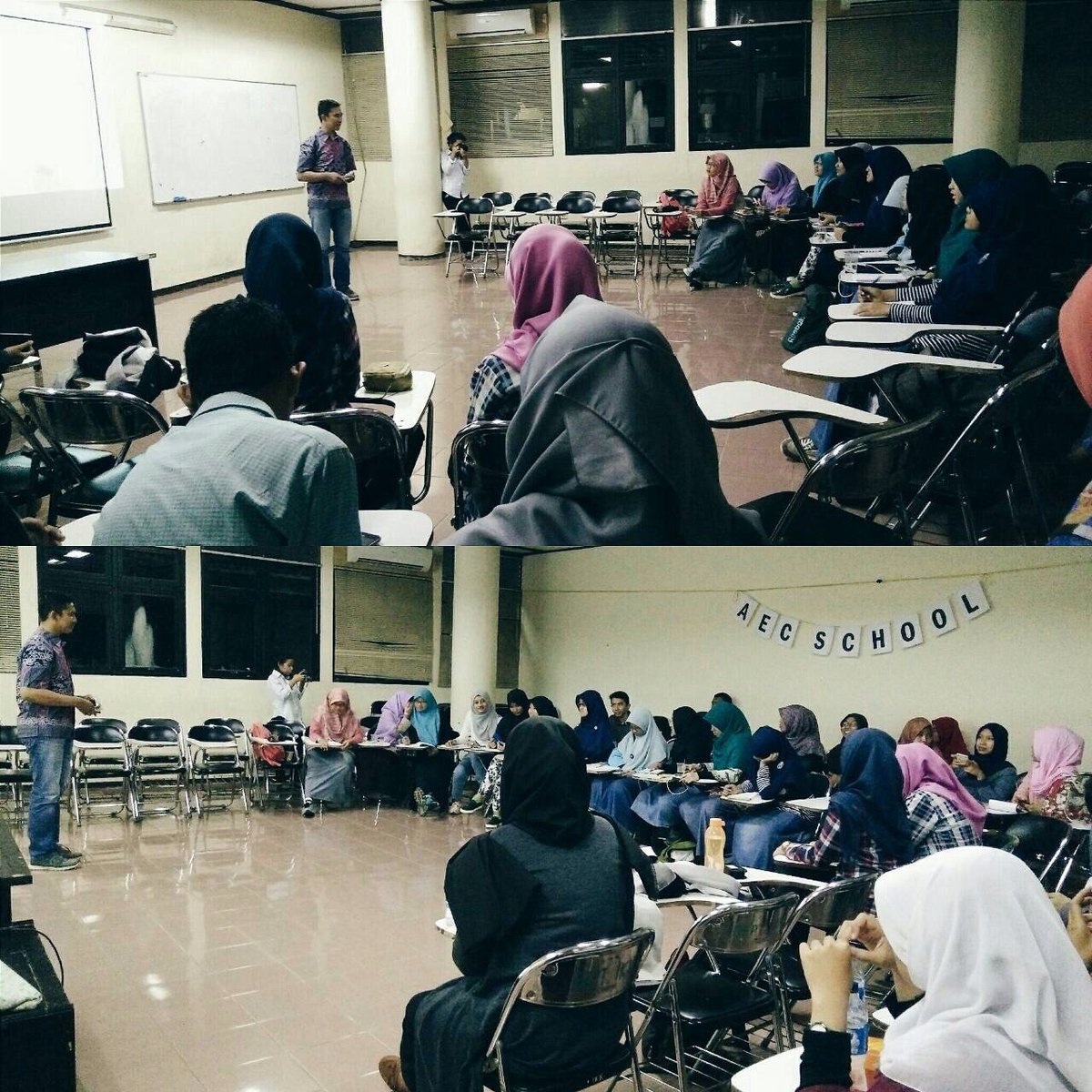 bemfemaCARE's tweet photo. The second meeting AEC School with topic "Personal Branding" was held at March 7, 2016 with speaker is Ikrom Mustofa https://t.co/8hcd97Xp8z