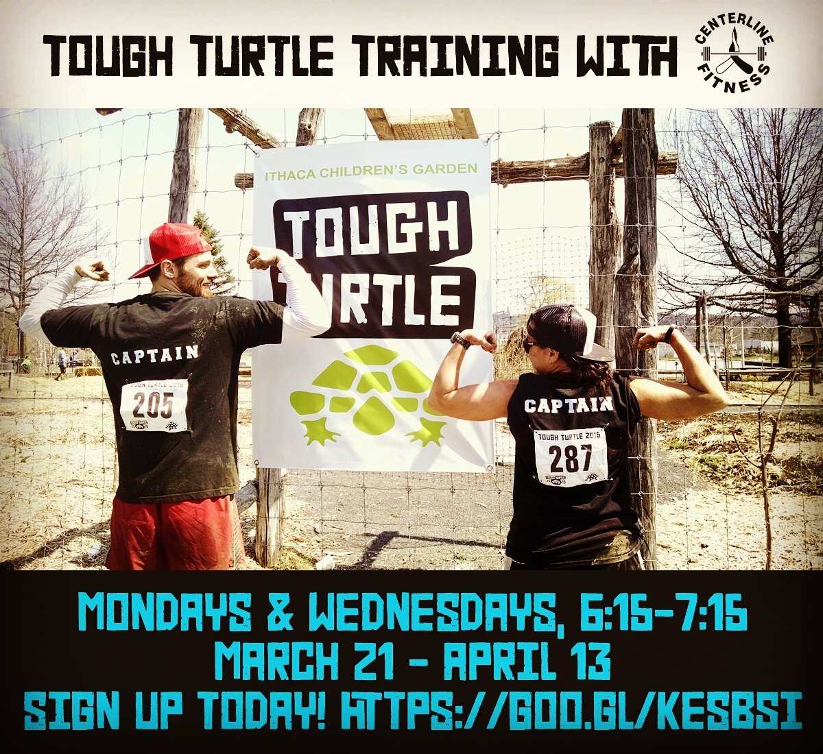 CenterlineFMA's tweet photo. Get ready for the @TheToughTurtle with Centerline Fitness! Reserve your spot: https://t.co/jBt5iLxlem #twithaca https://t.co/EZQqnE76kw