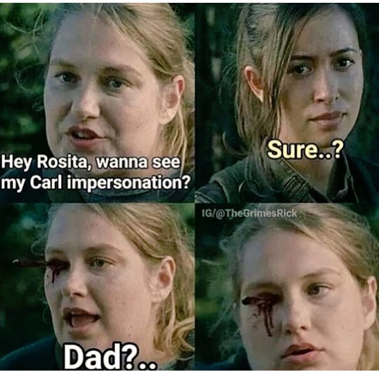 TheCarlGrimes_'s tweet image. Too soon? #TheWalkingDead