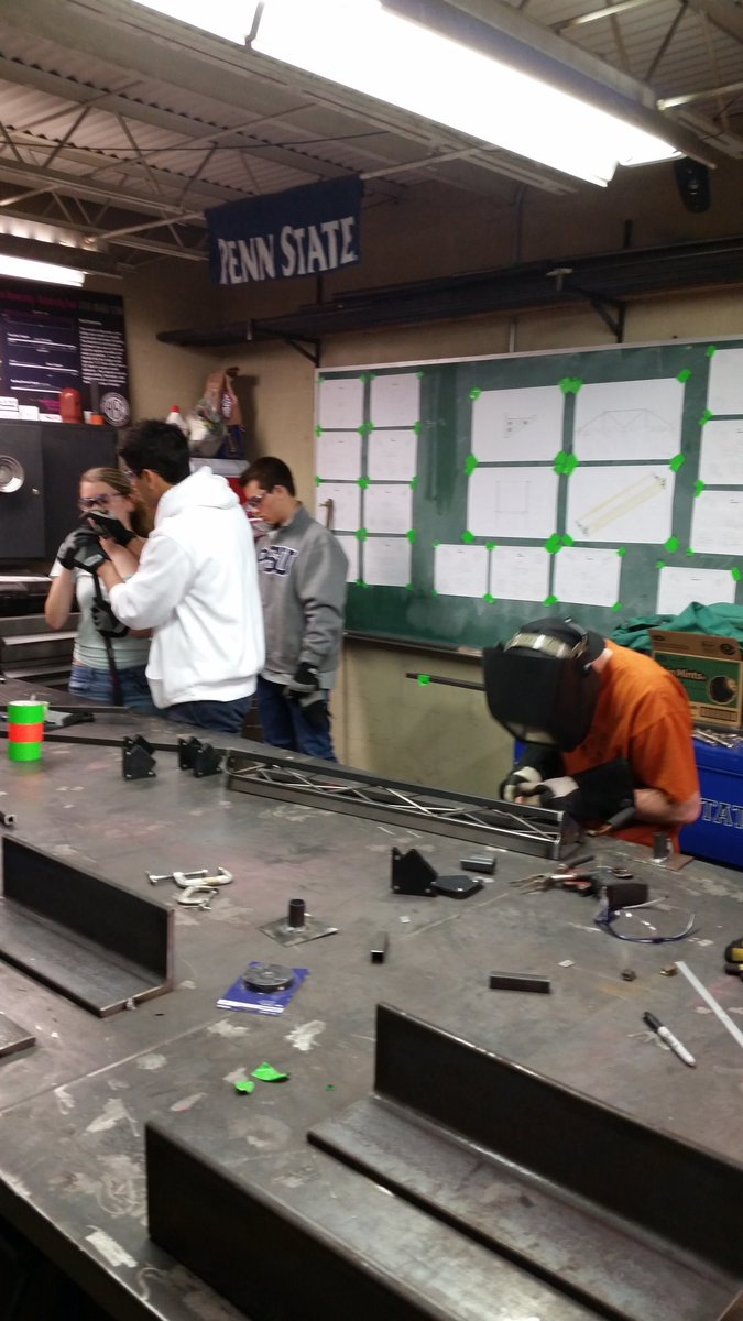 PSU_SteelBridge's tweet photo. Got alot of work done! Shout out to all members who could make it out this weekend! #psu #weare #WeldOn https://t.co/5o7H3d9uQo