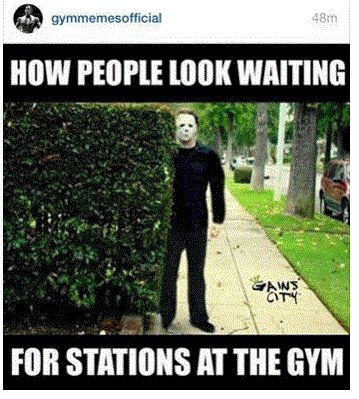 ALapadat93's tweet photo. HAHA I have never seen a more accurate gym meme #fitfam #impatient #gymmemes #collegeproblems https://t.co/7pwU0NaAEJ