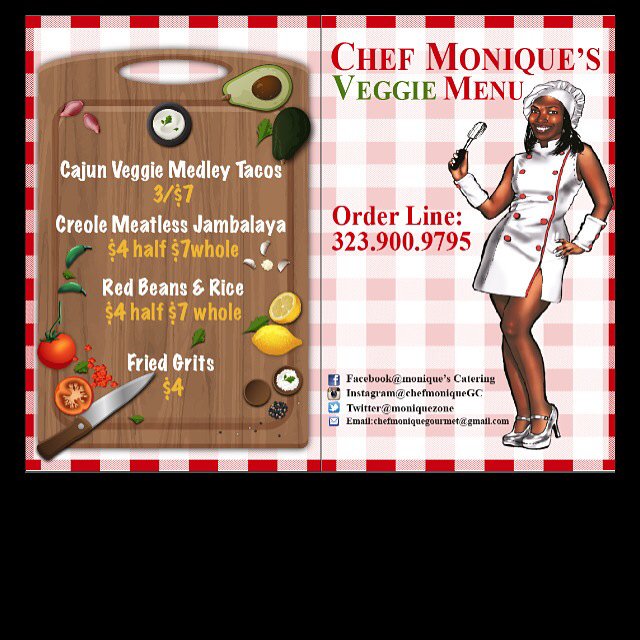 moniquezone's tweet photo. Tomorrow you can find me 
5800 west Jefferson Blvd 
LA, 90016 
11am-2pm #ChefMonique #TagYourSquad https://t.co/otWGTEb81s