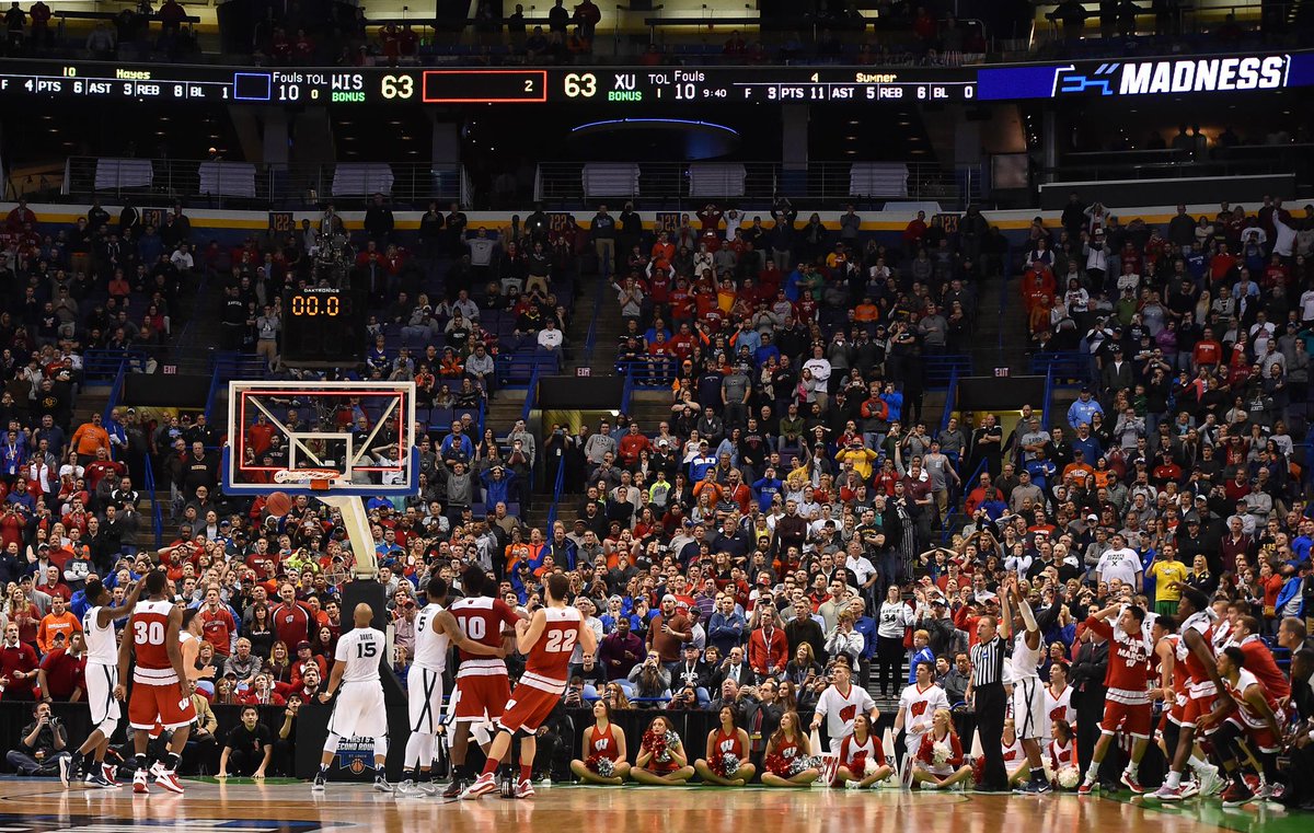 BadgerMBB's tweet image. Splash. #MarchMadness