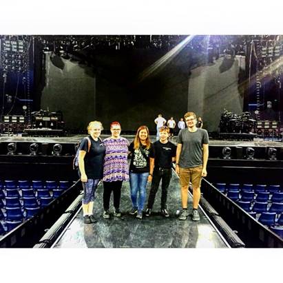 quttechprod's tweet photo. Technical Production students strike a pose on a backstage tour to Madonna at the BEC. #QUTcreate #quttechprod https://t.co/K77NVe4Q5f