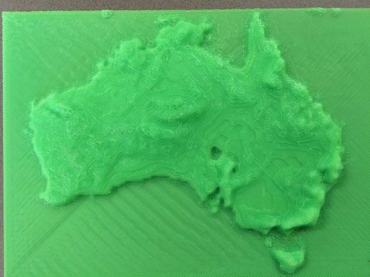 InsightEdVI's tweet image. #accessibleeducation #3Dprinted map of #Australia. @InsightEdVI @sensilab_monash