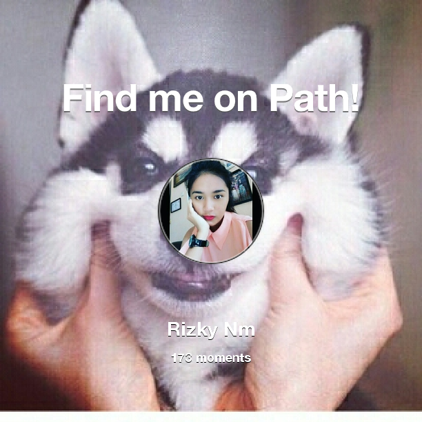 rizkkyNM's tweet photo. I've shared 173 memories with my friends on #Path - see them now at https://t.co/6afCLh6ttz! #thepersonalnetwork https://t.co/FqaJ6E1KQZ