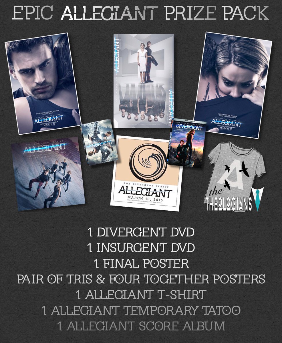 TheologiansNet's tweet photo. Thank you for entering our EPIC #PledgeAllegiant #Giveaway. It is now closed and winner will be announced very soon. https://t.co/u9aD9oPZWg