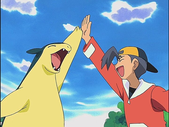 にかいち ライコウ雷の伝説 のハイタッチするバクフーンは何度見てもかわいい T Co Elurqzozlb Twitter