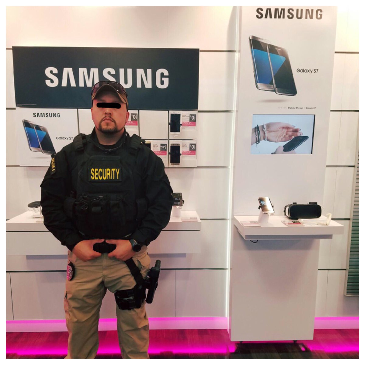 Apacheteam6's tweet image. The @SamsungMobile S7 is so hot, it needs it&apos;s own #security. @TMobile 😎 #Apache6 #Tacoma