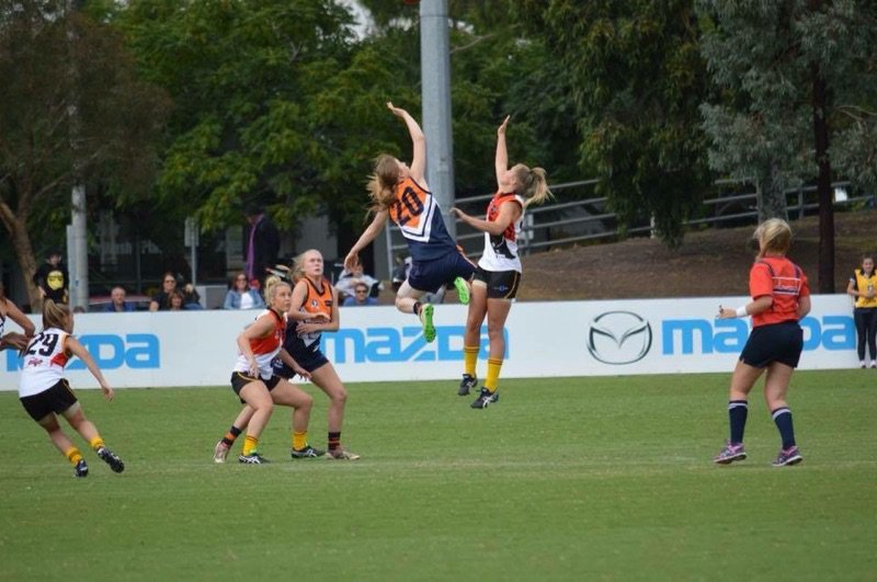 DCWFC's tweet photo. Great shot of @NeveConnor rucking for @CalderCannonsFC in the @YouthGirls on Sunday #Creekers2016 https://t.co/oRqpi5B8Do