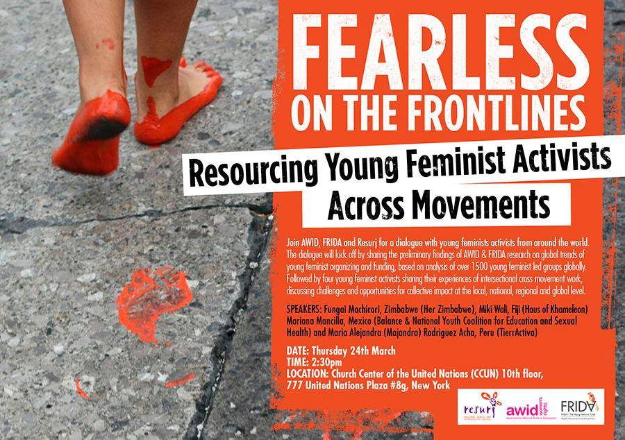 .@fungaijustbeing will be part of an important discussion for young feminists at #CSW16 this Thursday.  #CSW60