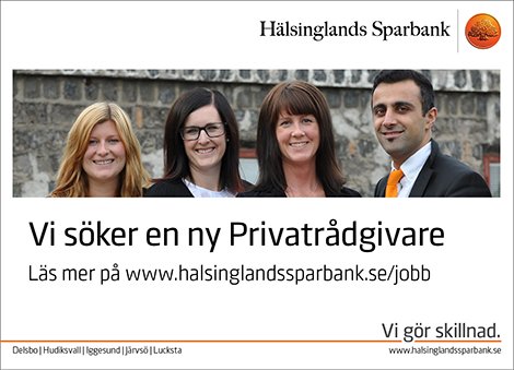 HSparbank's tweet photo. Är du vår nya Privatrådgivare i Delsbo?
https://t.co/Fphc9Jcipj
#Jobb #Karriär #HälsinglandsSparbank #ViGörSkillnad https://t.co/TgS55rvVYc