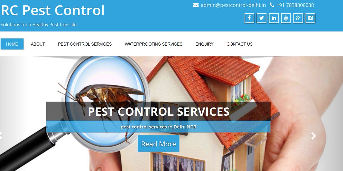 pestcontrolrc's tweet photo. For Pest Control Delhi please contact RC Pest Control
https://t.co/O52S7VbSL9

#pest #pestcontrol #pestcontroldelhi https://t.co/yx2rvTuQR3
