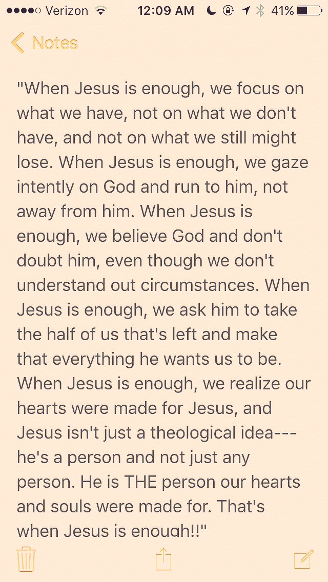 CLeppink4's tweet image. Really good stuff from @louiegiglio that I read tonight!! Please take some time to read this! #JesusIsEnough