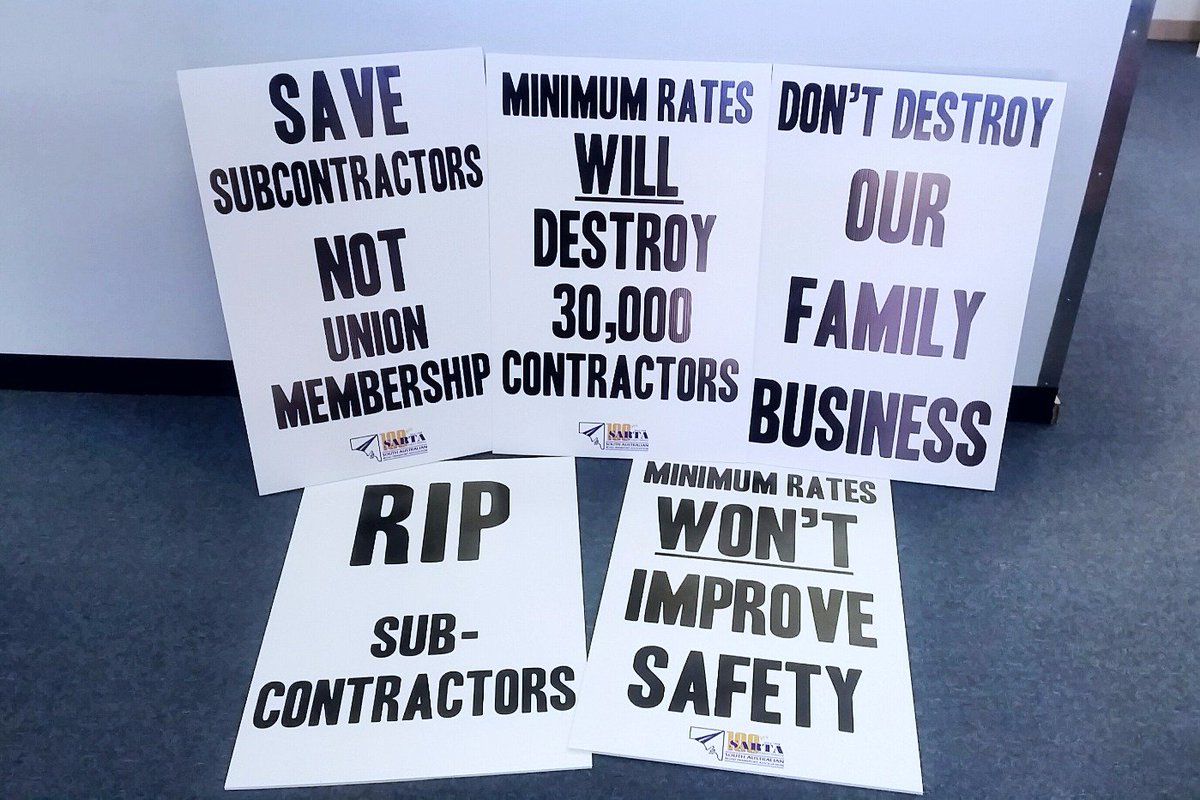 SARTANews's tweet photo. We're ready for tomorrow! Are you??  JOIN THE RSRO PROTEST 1:30PM TUES 22 MARCH PARLIAMENT HOUSE (SA) https://t.co/KqsxXhV4Bn