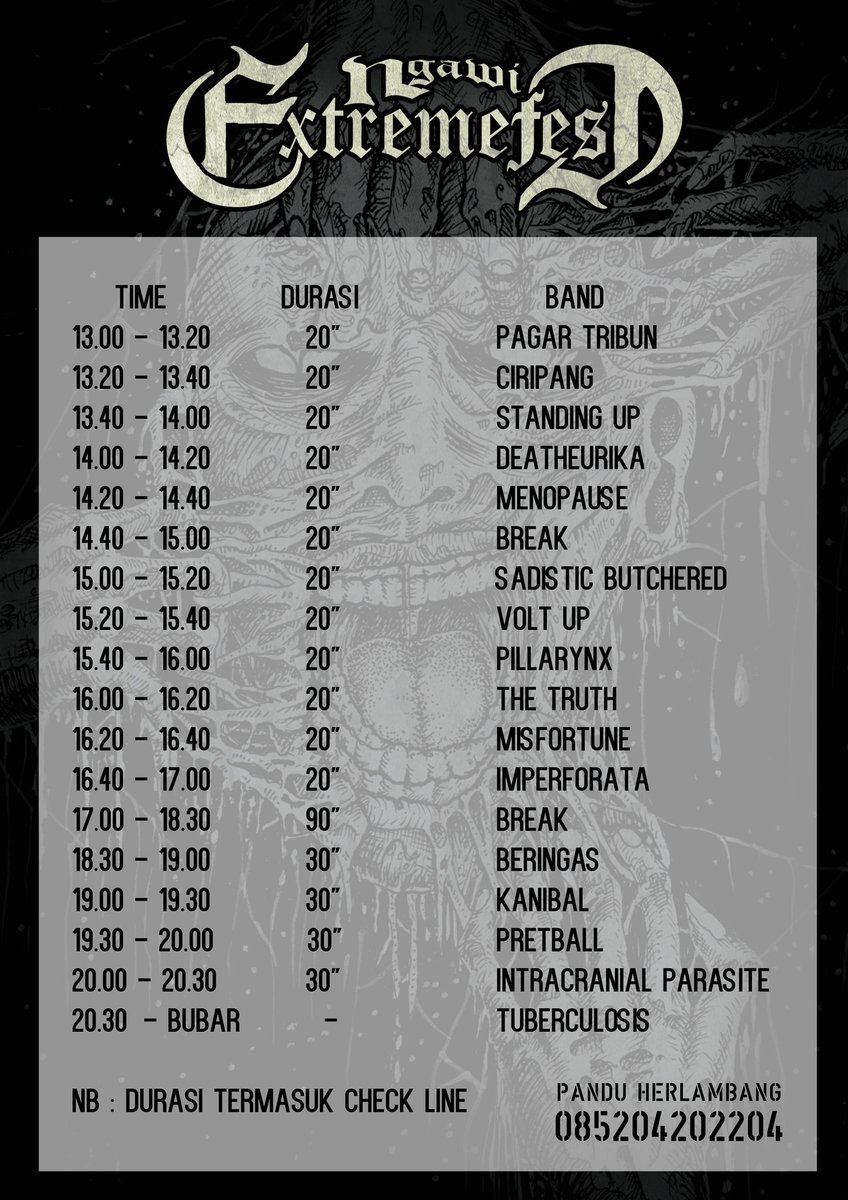 catat!! datang lebih awal,beli tiket dan mari bersenang senang !!