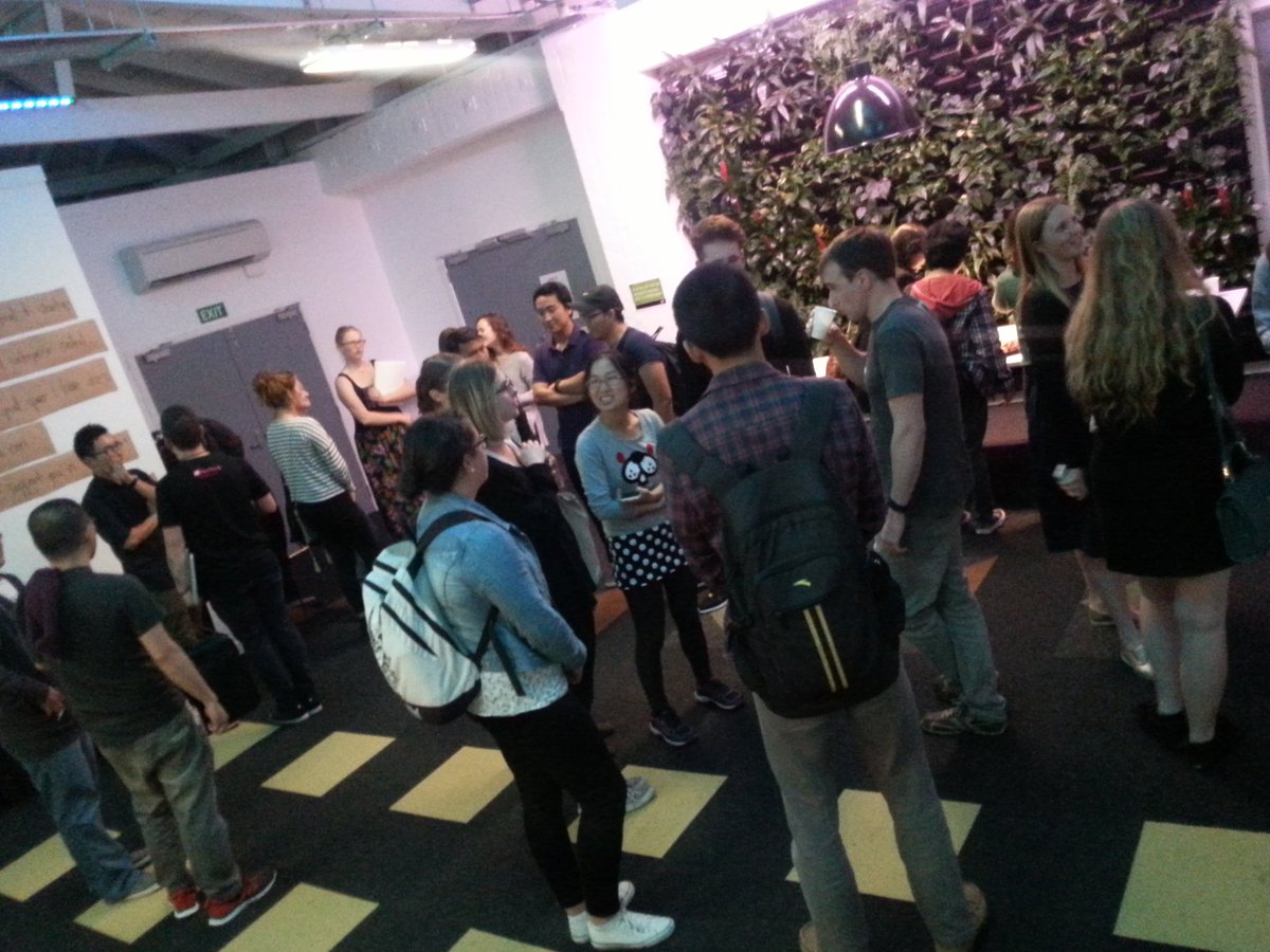 summeroftech's tweet photo. Connections &amp; conversations @BizDojo! Thanks for hosting lightning talks for design students #colliderwgtn #SoT2016 https://t.co/vlLouKVS2S