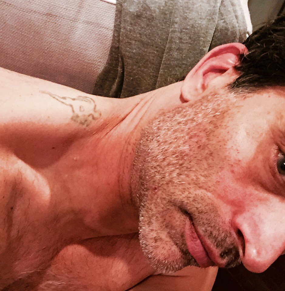 JohnSchaech's tweet photo. That's #daredevil on my neck but after the movie I had it removed. Should I have it changed to #jonahhex? #whatdahex https://t.co/6HgqAXw4EB