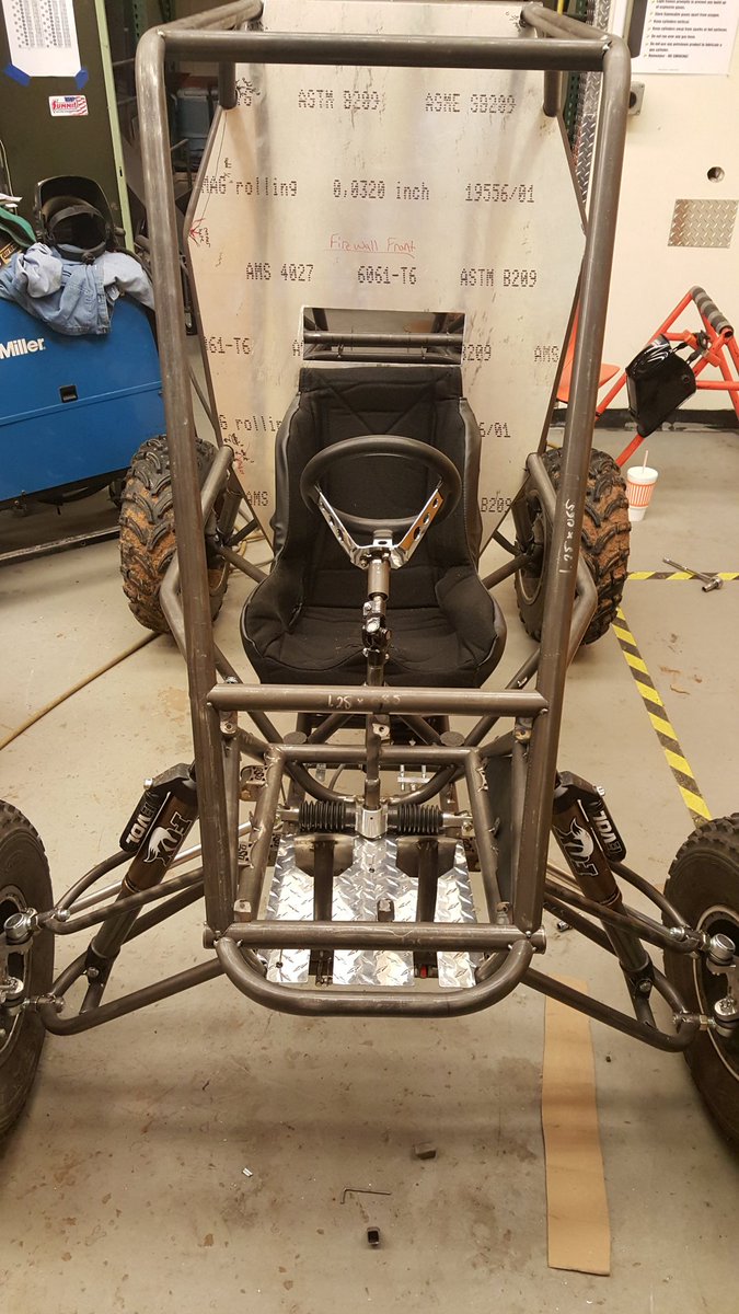 CowboyRacing's tweet photo. Some highlights from the last week at Okstate Baja.Finished mock-up of car #17 and testing new drivetrain components https://t.co/mhrQRzE3lz