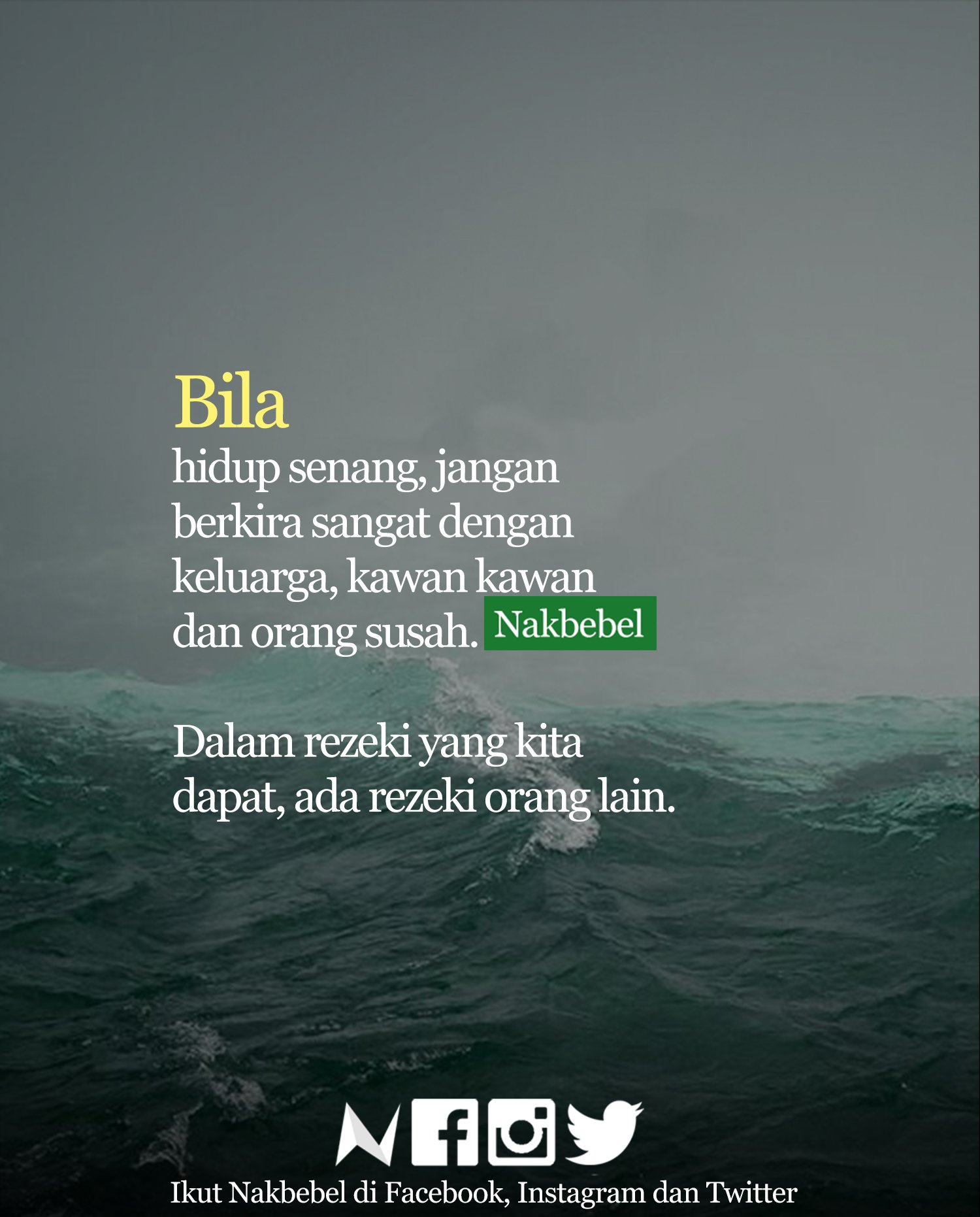 Hasil carian imej untuk dalam rezeki kita ada rezeki orang lain