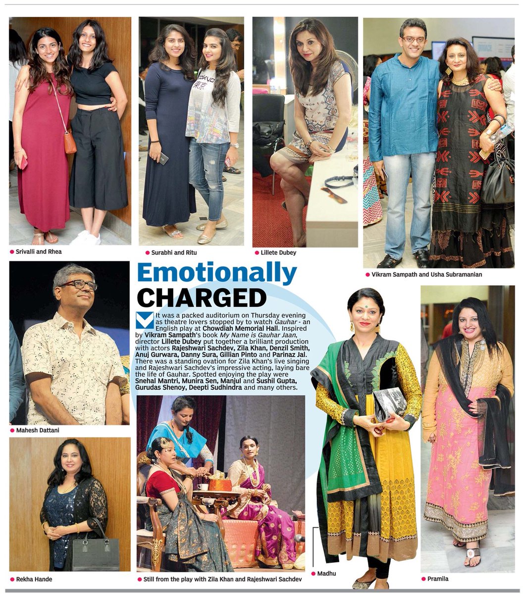 GauharThePlay's tweet photo. Thank you #BengaluruTimes and #DeccanChronicle. 😊 https://t.co/DOsLKzE4t5