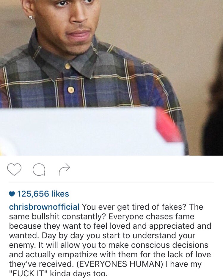 WORLDSTAR's tweet photo. Words from Chris Brown 👏 https://t.co/PAhHhVXaX9