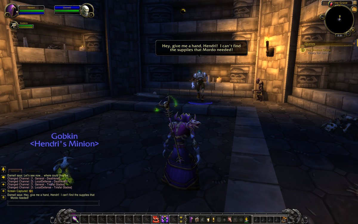 Str1keThr33's tweet photo. Finding some sewing equipment with Darnell #Warcraft https://t.co/AoG4YHTEpB