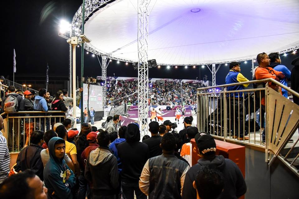Qatar3x3's tweet photo. What a full house! As expected of QBF at Doha, Qatar for providing such a great venue for the #FIBA3x3AllStars! https://t.co/xJetW895la