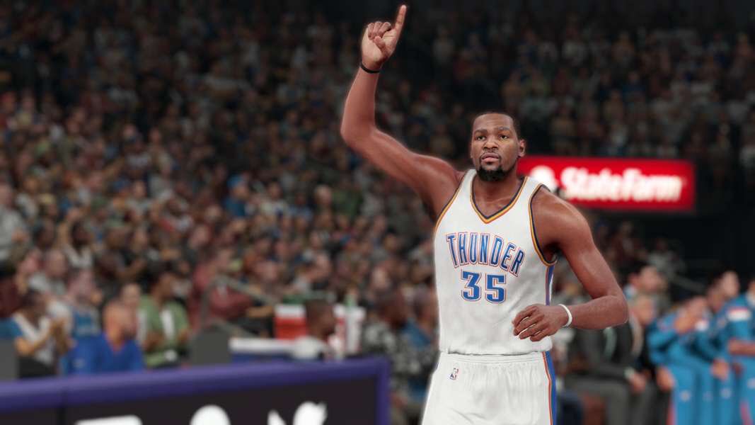 Nba32k's tweet photo. The @okcthunder defeat the @WashWizards 106-88 on KD's 32 pts. https://t.co/qFVkUxZj47