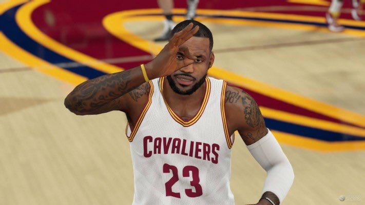 Nba32k's tweet photo. The @cavs defeat the @Bucks 108-93 on LBJ's 36 pts &amp; 10a. https://t.co/ve0oGeV0ox