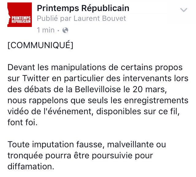 Printemps Républicain tweet media