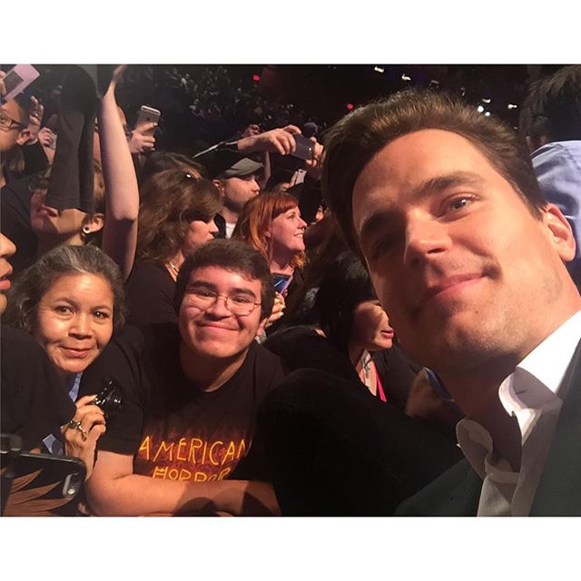 BomerFrance's tweet photo. #MattBomer #PaleySelfie #PaleyFest #AHS https://t.co/ZxtXcAlw3f https://t.co/0MBvWgckSq