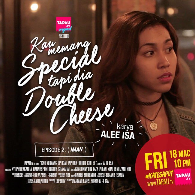 Jenn_Thompson's tweet photo. .@Tapautv X @ahleeisa #KauMemangSpecialTapiDiaDoubleCheese
Ep1: https://t.co/4rlLVCFFlY
Ep2: https://t.co/t1C3rZY6fS https://t.co/elJTil5nfI