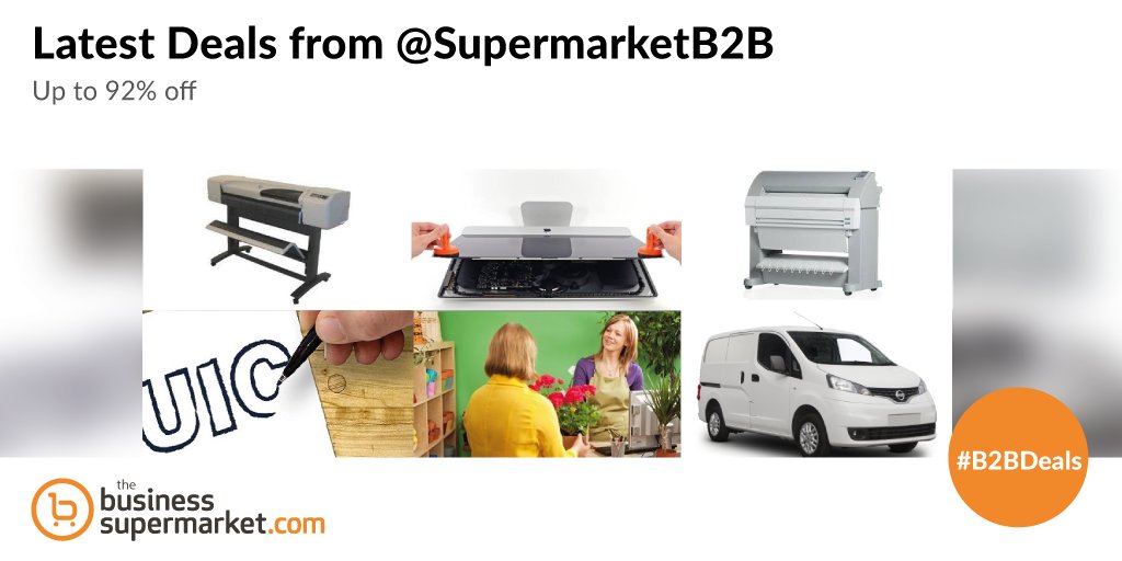 SupermarketB2B's tweet photo. Happy Monday tweeps - check out up to 92% off latest deals https://t.co/Dk9yu7orGF #iPhone6S #Hybrid #Printer #B2B https://t.co/lnXvbp9vwo
