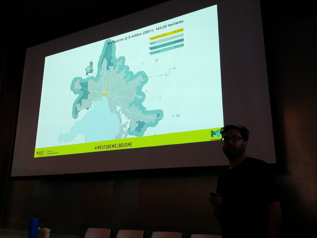 PT_notify's tweet image. RT @urbanizationist: Hearing from Ian Woodcock from @RMIT_CUR on mobility in the compact city at #infuturemelbourne.