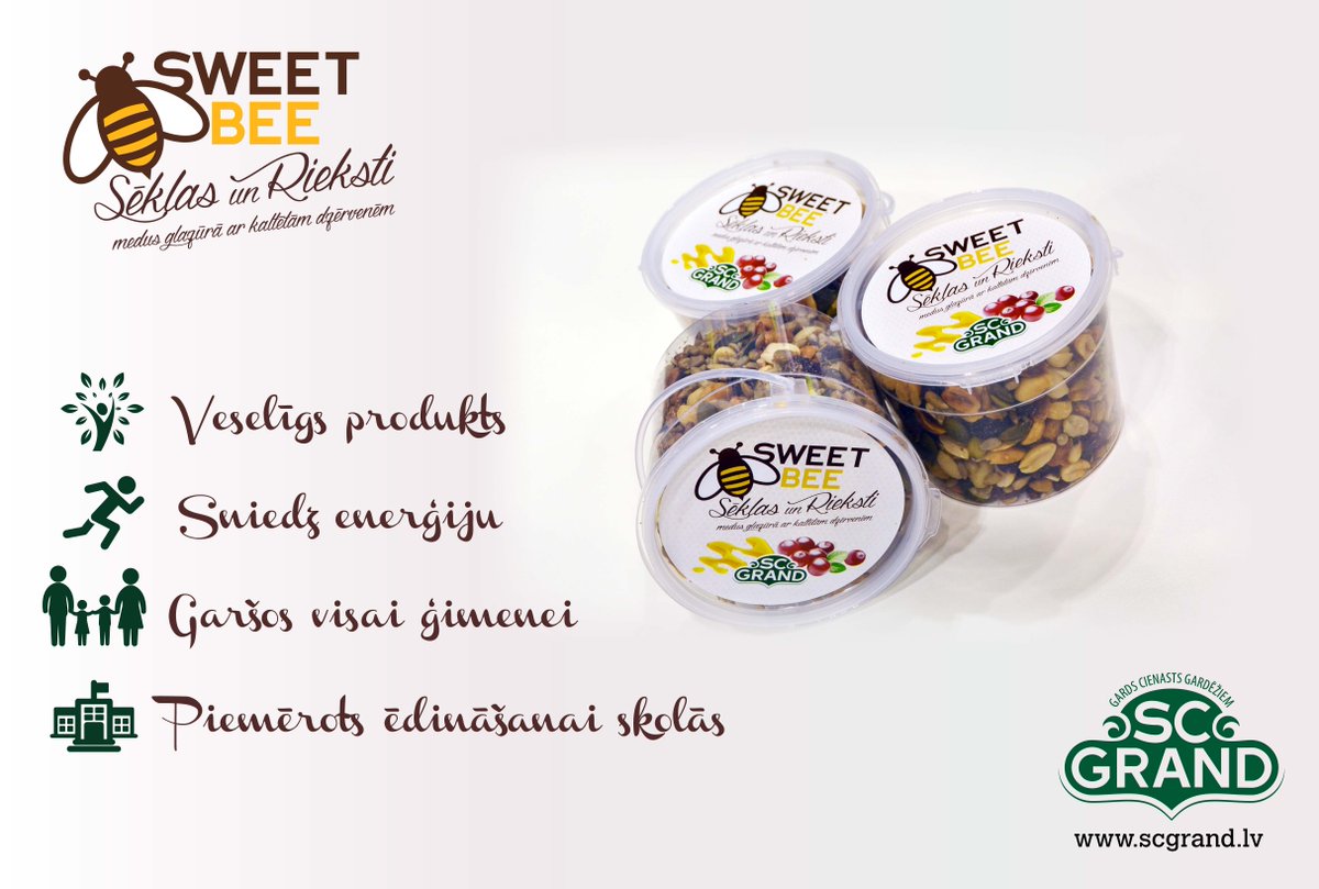 SC_GRAND's tweet image. Mūsu uzņēmuma devīze - Garšīgi, veselīgi un dabīgi produkti!
scgrand.lv