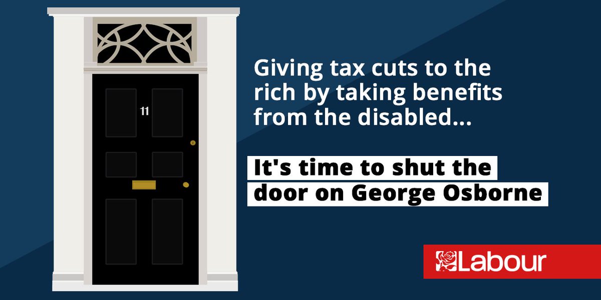 Osborne planned to take from the disabled to give to the rich. We believe that is wrong, RETWEET if you do too.