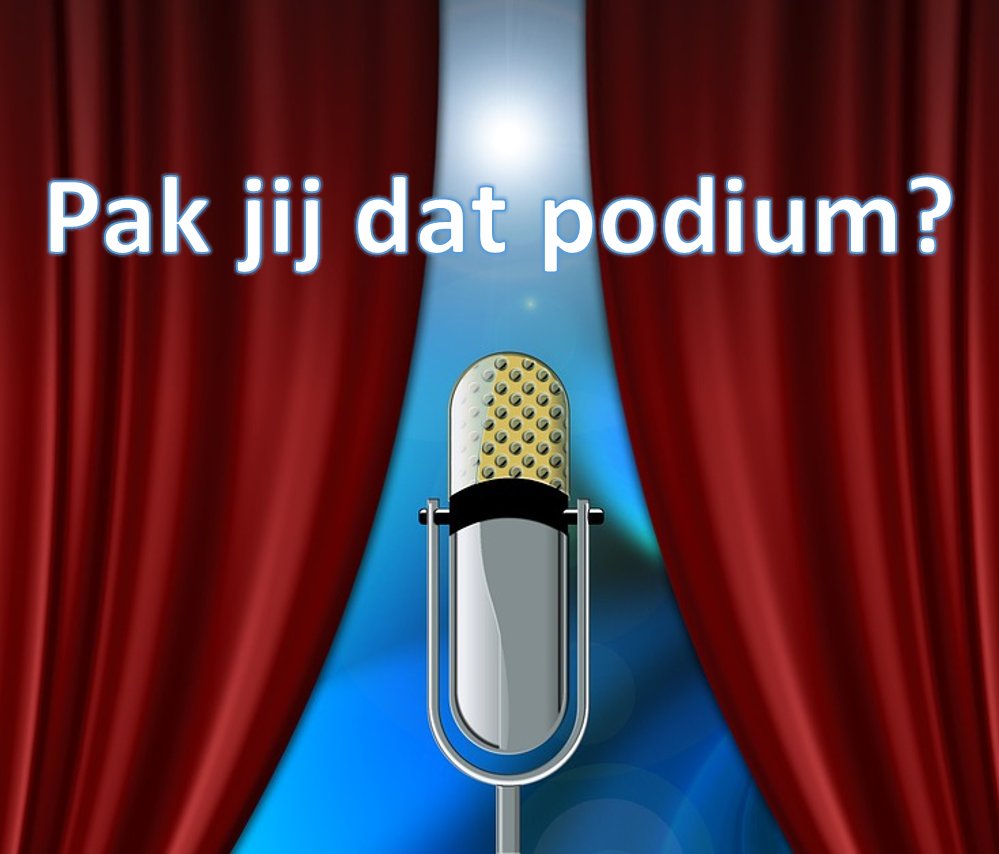 StiB is jouw podium! Voor starters die elkaar verder helpen!
Info <a href="/Fintresse/">Margriet Penning</a> @vanTODOnaarDONE