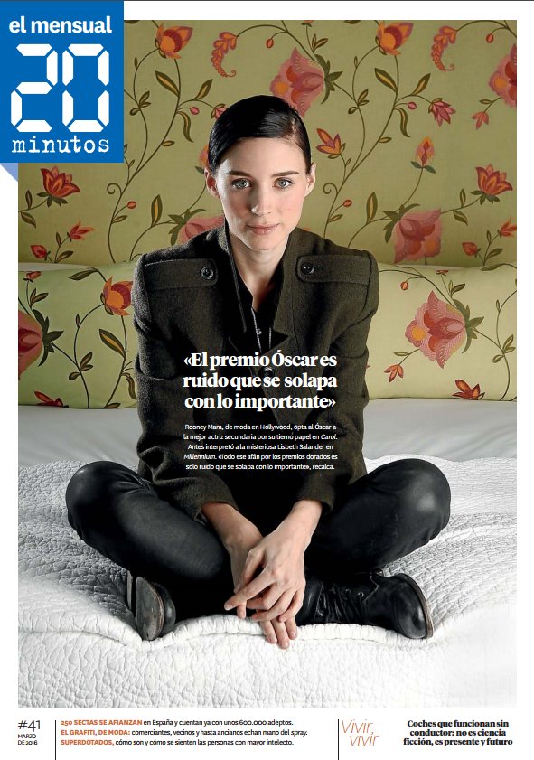 20melmensual's tweet photo. Entrevista a Rooney Mara, grafitis, superdotados, sectas y más en el número de marzo https://t.co/XGRQnetA4b https://t.co/NbcNRXYCDt
